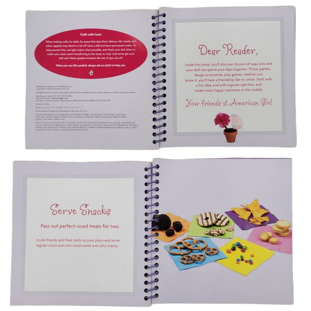 American Girl Fun With Your Doll Hairstyles Crafts And More Spiral Bound Book - Picture 12 of 12